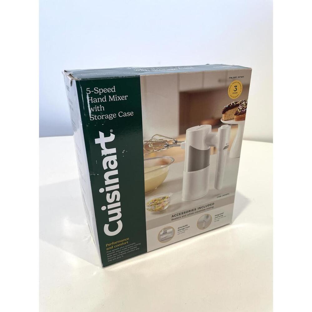 Cuisinart 5-Speed Hand Mixer with Whisk & Storage Case